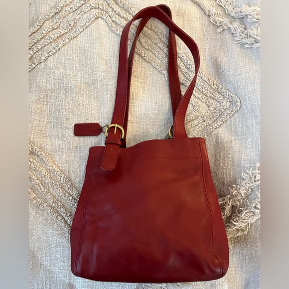 Coach Handbags - Vintage Red Coach Bag (Mini Willis)
